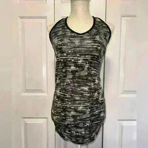 Athleta Black Space Dye Racerback Tank Dress